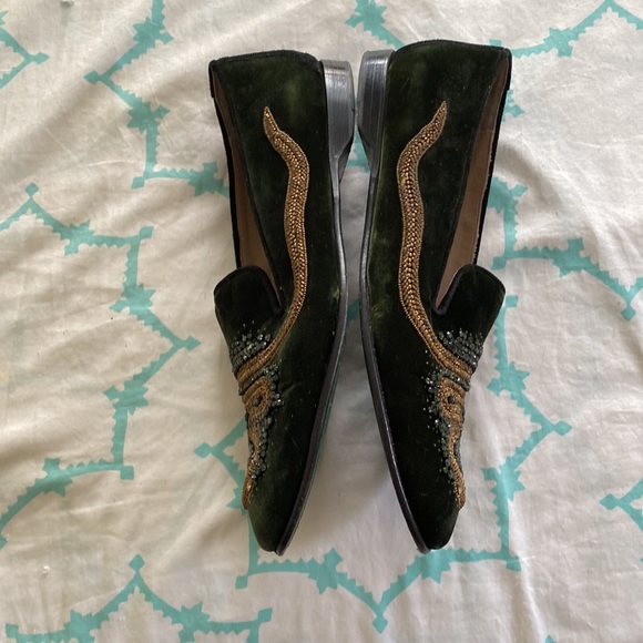 Donald & Lisa Pliner signature velvet snake beaded loafer size 11 - Picture 7 of 13